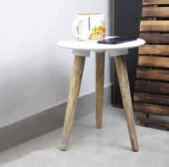 Wooden Cave Table for Home decor End Table/Stool for Living Room Engineered Wood Corner Table