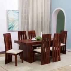 Woodendecor Solid Wood 6 Seater Dining Set