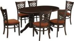 Woodness Candice Solid Wood 6 Seater Dining Set