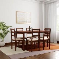 Woodness Eleanor Solid Wood 6 Seater Dining Set