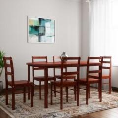 Woodness Florence Solid Wood 6 Seater Dining Set