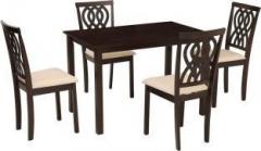 Woodness Lindsey Solid Wood 4 Seater Dining Set
