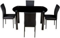 Woodness Lucy Metal 4 Seater Dining Set