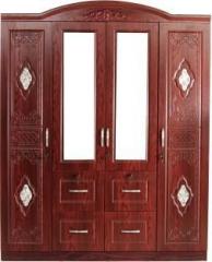 Woodness Toledo Engineered Wood 4 Door Wardrobe