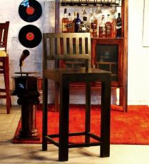 Woodsworth Amarillo Bar Chair in Espresso Walnut Finish