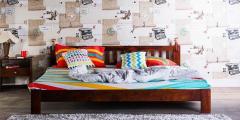 Woodsworth Amarillo King Size Bed in Honey Oak Finish