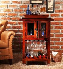 Woodsworth Atlanta Bar Cabinet in Honey Oak Finish