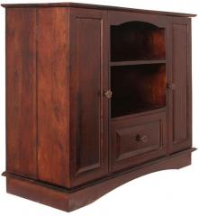 Woodsworth Barcelona Solid Wood Entertainment Unit in Colonial Maple Finish
