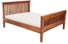 Woodsworth Barcelona Solid Wood King Sized Bed in Colonial Maple Finish
