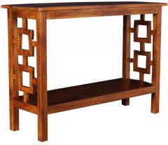 Woodsworth Barranquilla Console Table in Colonial Maple Finish