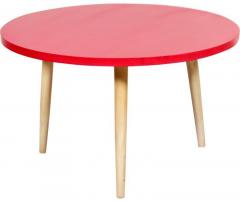 Woodsworth Belo Coffee Table with Red Top in Dual Tone Finish