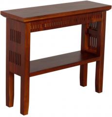 Woodsworth Belo Solid Wood Console Table in Colonial Maple Finish