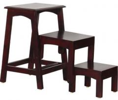 Woodsworth Cali Solid Wood Set Of Tables in Passion Mahogany finish