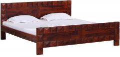 Woodsworth Casa Blanco Solid Wood King Sized Bed in Colonial Maple Finish