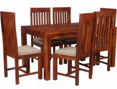 Woodsworth Casa Madera Six Seater Dining Set In Colonial Maple