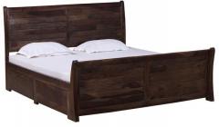 Woodsworth Casa Roca Solid Wood Queen Size Bed in Provincial Teak Finish