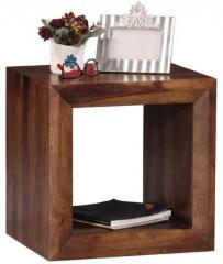 Woodsworth Cassia Solid Wood End Table in Provincial Teak Finish
