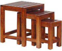 Woodsworth Cayenne Ascending Set of Tables in Colonial Maple finish