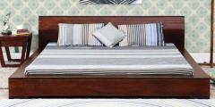 Woodsworth Clio Queen Size Bed in Dual Tone Finish