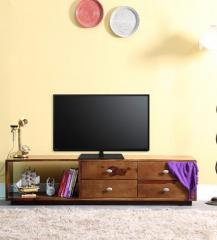 Woodsworth Connell Ivy Entertainment Unit in Provincial Teak Finish
