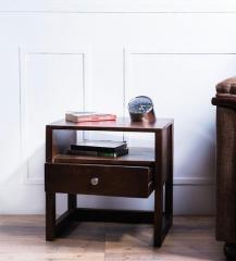 Woodsworth Connell Solid Wood Bed Side Table in Provincial Teak Finish