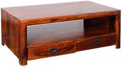 Woodsworth Deborah Two Drawer Coffee Table in Colonial Maple Finish