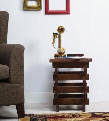Woodsworth Duvall Solid Wood End Table in Provincial Teak Wood Finish