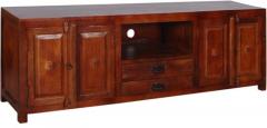 Woodsworth Havana Solid Wood Entertainment Unit in Colonial Maple finish