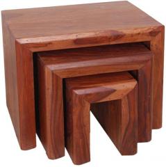 Woodsworth La Paz Set Of Tables in Colonial Maple Finish
