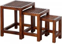 Woodsworth Leon Set Of Tables in Colonial Maple Finish