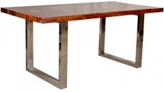 Woodsworth Liam Six Seater Dinning Table in Natural Sheesham Finish