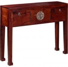 Woodsworth Mandarin Console Table in Colonial Maple Finish