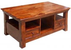 Woodsworth Maracaibo Large Coffee Table in Colonial Maple Finish