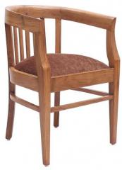 Woodsworth Mariana Teak Wood Arm Chair in Rosewood Finish