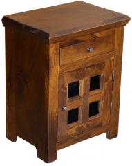 Woodsworth Mexico Bed Side Table in Colonial Maple Finish
