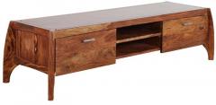 Woodsworth Montevideo Solid Wood Entertainment Unit in Natural Sheesham Finish
