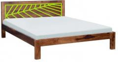 Woodsworth Paloma Solid Wood King Sized Bed Without Storage in Provinical Teak Finish