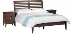 Woodsworth Pembroke King Size Bed with Two Bedside Tables in Provincial Teak Finish