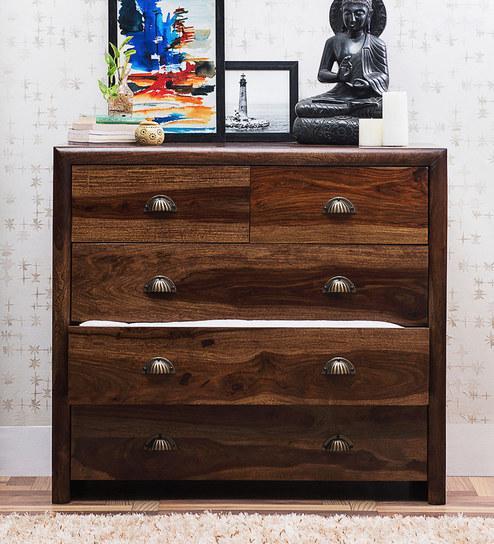 Woodsworth Polson Chest of Drawers in Provincial Teak Finish