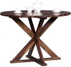 Woodsworth Porto Alegre Four Seater Solid Wood Dining Table in Provincial Teak Finish