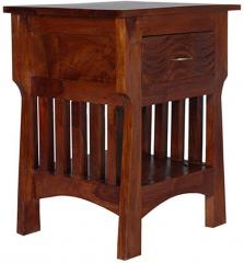 Woodsworth Quito Bed Side Table in Colonial Maple Finish