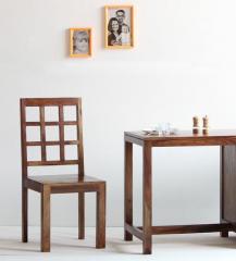 Woodsworth Raliegh Solid Wood Dining Chair in Provincial Teak Finish