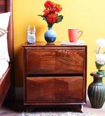 Woodsworth Reno Bed Side Table In Provincial Teak Finish