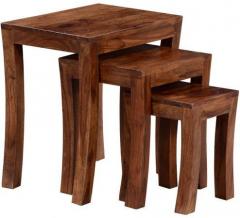 Woodsworth Rio Solid Wood Set Of Tables in Provincial Teak