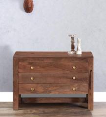 Woodsworth Rochester Chest of Three Drawers in Provincial Teak Finish