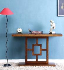 Woodsworth San Clemente Console Table in Provincial Teak Finish