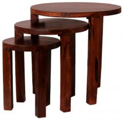 Woodsworth San Juan Set Of Tables in Colonial Maple Finish