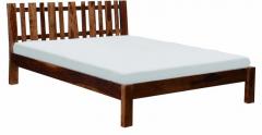 Woodsworth San Juan Solid Wood King Sized Bed Without Storage in Provincial Teak Finish