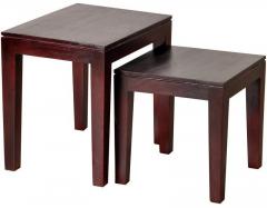 Woodsworth San Luis Set Of Tables in Passion Mahogany Finish