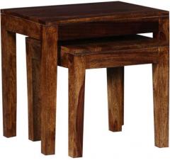 Woodsworth San Luis Solid Wood Set Of Tables in Provincial Teak finish